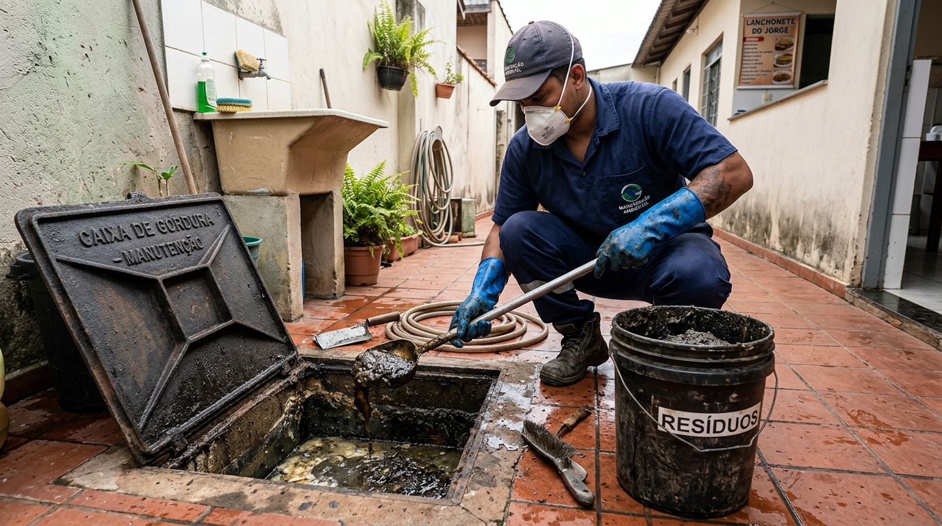 Manutenção de Caixa de Gordura em Goiânia‑GO